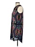 Xhilaration 100% Polyester Graphic Blue Casual Dress Size XS - photo 5
