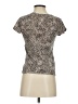 Athleta 100% Cotton Animal Print Tan Short Sleeve Turtleneck Size XXS - photo 2