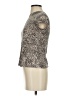 Athleta 100% Cotton Animal Print Tan Short Sleeve Turtleneck Size XXS - photo 5