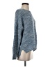 Topshop 100% Acrylic Tweed Blue Pullover Sweater Size 2 - photo 4