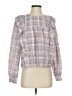 Ann Taylor LOFT Plaid Purple Long Sleeve Blouse Size S - photo 1