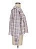 Ann Taylor LOFT Plaid Purple Long Sleeve Blouse Size S - photo 4