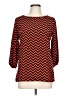 Yahada 100% Polyester Chevron-herringbone Red 3/4 Sleeve Blouse Size L - photo 1