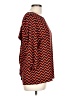 Yahada 100% Polyester Chevron-herringbone Red 3/4 Sleeve Blouse Size L - photo 4