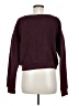 Monrow 100% Cotton Solid Burgundy Pullover Sweater Size M - photo 2