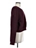 Monrow 100% Cotton Solid Burgundy Pullover Sweater Size M - photo 4