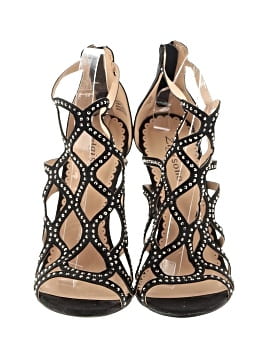 Escarpins Plateforme Zigi Soho - Simili Cuir Noir - Fermeture éclair Dorée - Taille 8.5 US