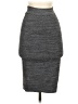 BCBGMAXAZRIA Solid Gray Casual Skirt Size S - photo 1