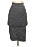 BCBGMAXAZRIA Solid Gray Casual Skirt Size S - photo 2