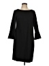 Three Dots Solid Black Casual Dress Size M - photo 1