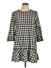 Zara Basic Checkered-gingham Black Casual Dress Size L - photo 1