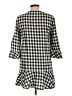 Zara Basic Checkered-gingham Black Casual Dress Size L - photo 2