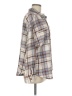 No Comment Plaid Brown Long Sleeve Blouse Size M - photo 4