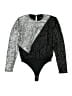 Express Silver Black Bodysuit Size XS - photo 1