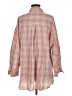 Max Studio 100% Cotton Plaid Orange 3/4 Sleeve Button-Down Shirt Size M - photo 2