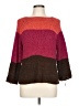 Norton McNaughton Color Block Burgundy Pullover Sweater Size L - photo 1