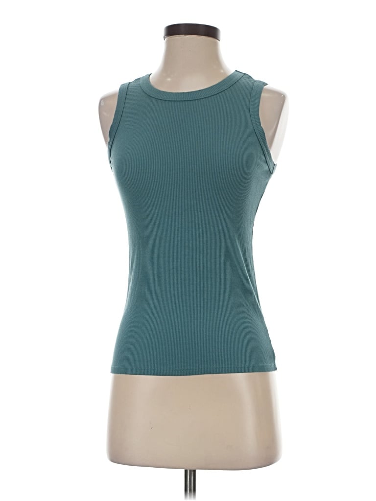 Pre-owned Halogen Sleeveless T-shirt In Blue