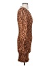 Steve Madden 100% Polyester Animal Print Brown Cocktail Dress Size S - photo 4