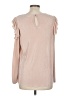 LC Lauren Conrad 100% Polyester Pink Long Sleeve Blouse Size M - photo 2