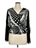 Ashley Stewart 100% Polyester Black Long Sleeve Blouse Size 14 - 16 Plus - photo 1