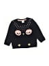 H&M Hearts Black Pullover Sweater Size 6-9 mo - photo 1