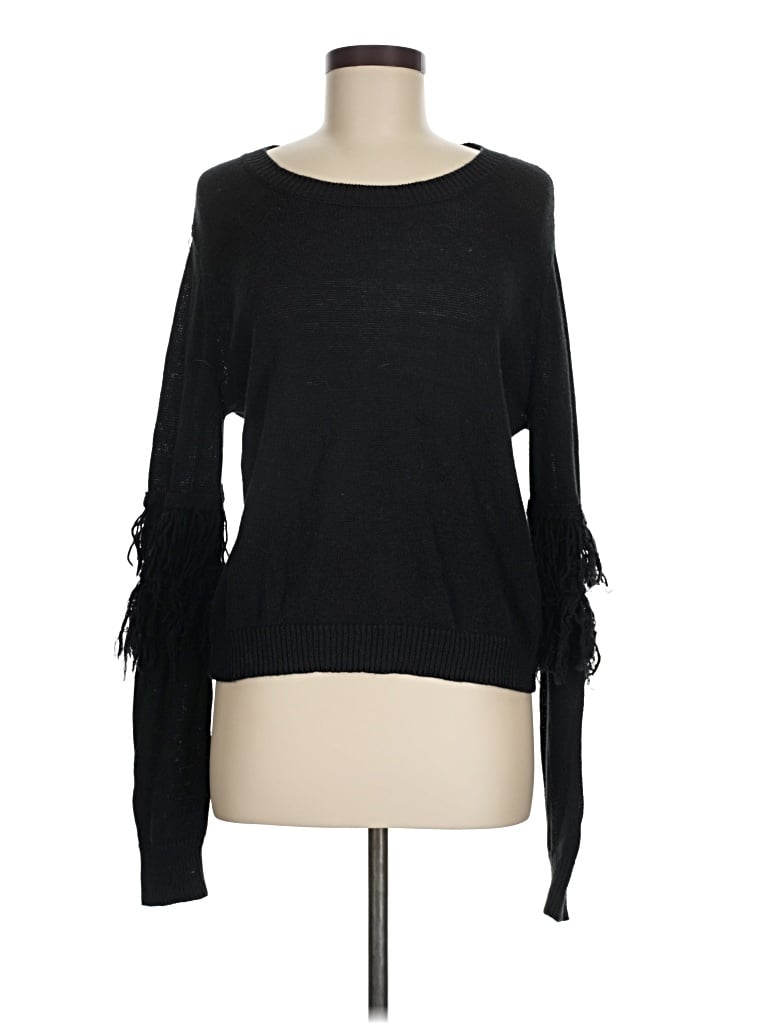 Pre-owned Nation Ltd Pullover Sweater In Black