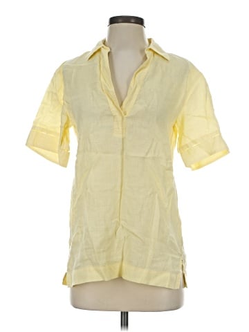 Lafayette 148 New York Short Sleeve Blouse (view 1)