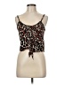 Studio 12 100% Polyester Brown Sleeveless Top Size M - photo 1