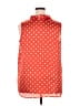 Rafaella 100% Polyester Polka Dots Red Sleeveless Blouse Size 2X - photo 2