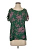 Soprano Green Short Sleeve Blouse Size S - photo 1