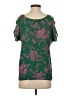 Soprano Green Short Sleeve Blouse Size S - photo 2