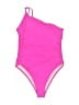 Unbranded Solid Pink One Piece Swimsuit Size M - photo 1