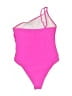Unbranded Solid Pink One Piece Swimsuit Size M - photo 2