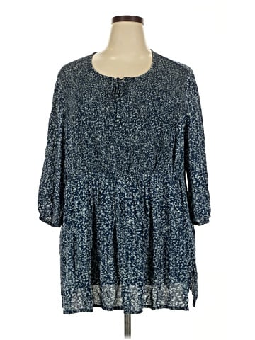 Ulla Popken 3/4 Sleeve Blouse (view 1)