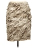 Worth Chevron-herringbone Tan Casual Skirt Size 6 - photo 2