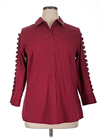 Zac & Rachel 3/4 Sleeve Button-Down Shirt (view 1)