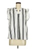 Assorted Brands 100% Polyester Stripes Ivory Sleeveless Blouse Size M - photo 1