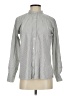 Eileen Fisher Houndstooth Gray Long Sleeve Button-Down Shirt Size P (petite) - photo 1
