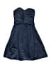 David's Bridal 100% Polyester Solid Blue Cocktail Dress Size 4 - photo 2