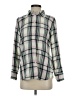 J.Crew 100% Cotton Plaid Gray Long Sleeve Button-Down Shirt Size 4 - photo 1