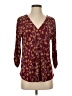 Beacon Burgundy 3/4 Sleeve Blouse Size S - photo 1
