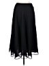 Coldwater Creek 100% Polyester Solid Black Formal Skirt Size 14 - photo 1