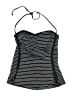 Robin Piccone Stripes Black Swimsuit Top Size L - photo 1