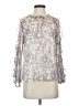 1.State 100% Polyester Silver 3/4 Sleeve Blouse Size XS - photo 1