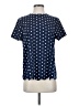 Shein Polka Dots Blue Short Sleeve Blouse Size 4 - photo 1