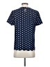 Shein Polka Dots Blue Short Sleeve Blouse Size 4 - photo 2