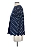 Shein Polka Dots Blue Short Sleeve Blouse Size 4 - photo 5