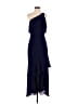 Parker Black 100% Polyester Blue Cocktail Dress Size 4 - photo 1