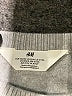 H&M 100% Cotton Solid Gray Pullover Sweater Size 12 - photo 3
