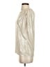 Worth Metallic Silver Short Sleeve Blouse Size S - photo 5